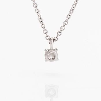 Tiffany & Co, a platinum necklace with brilliant-cut diamond approx. 0.11 ct.