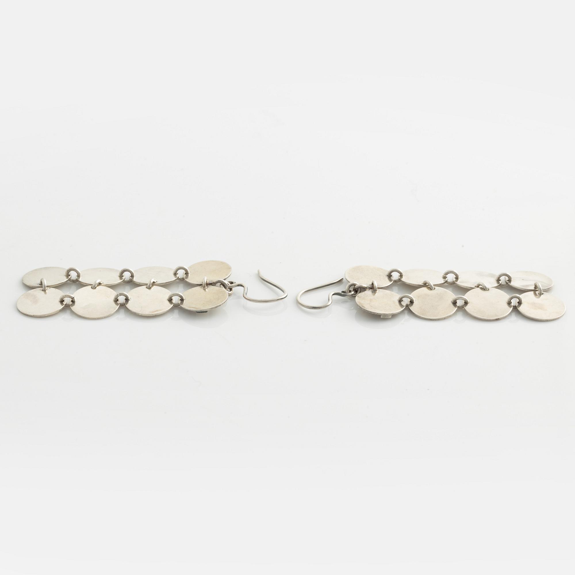 Kalevala Koru, a pair of earrings, silver.