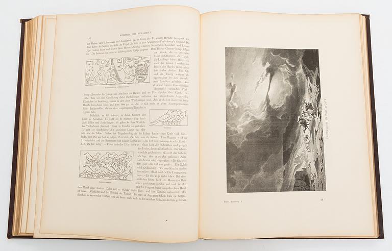 Georg Ebers, böcker i två volymer, "Aegypten", 2:a upplagan, Stuttgart & Leipzig 1879-80.