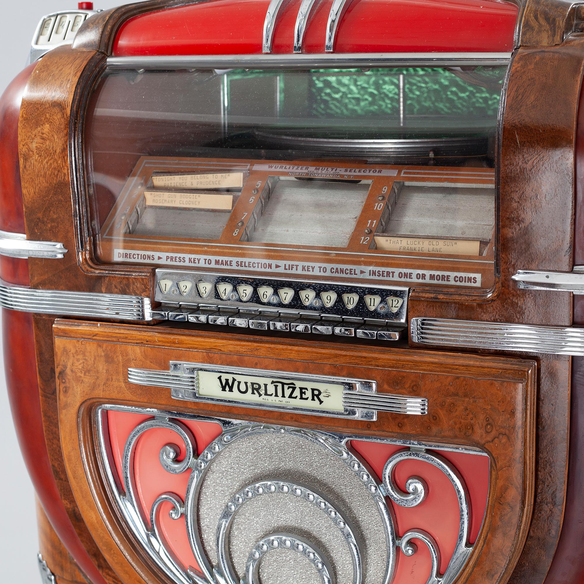 JUKEBOX, Wurlitzer Model 81, on original wooden stand 