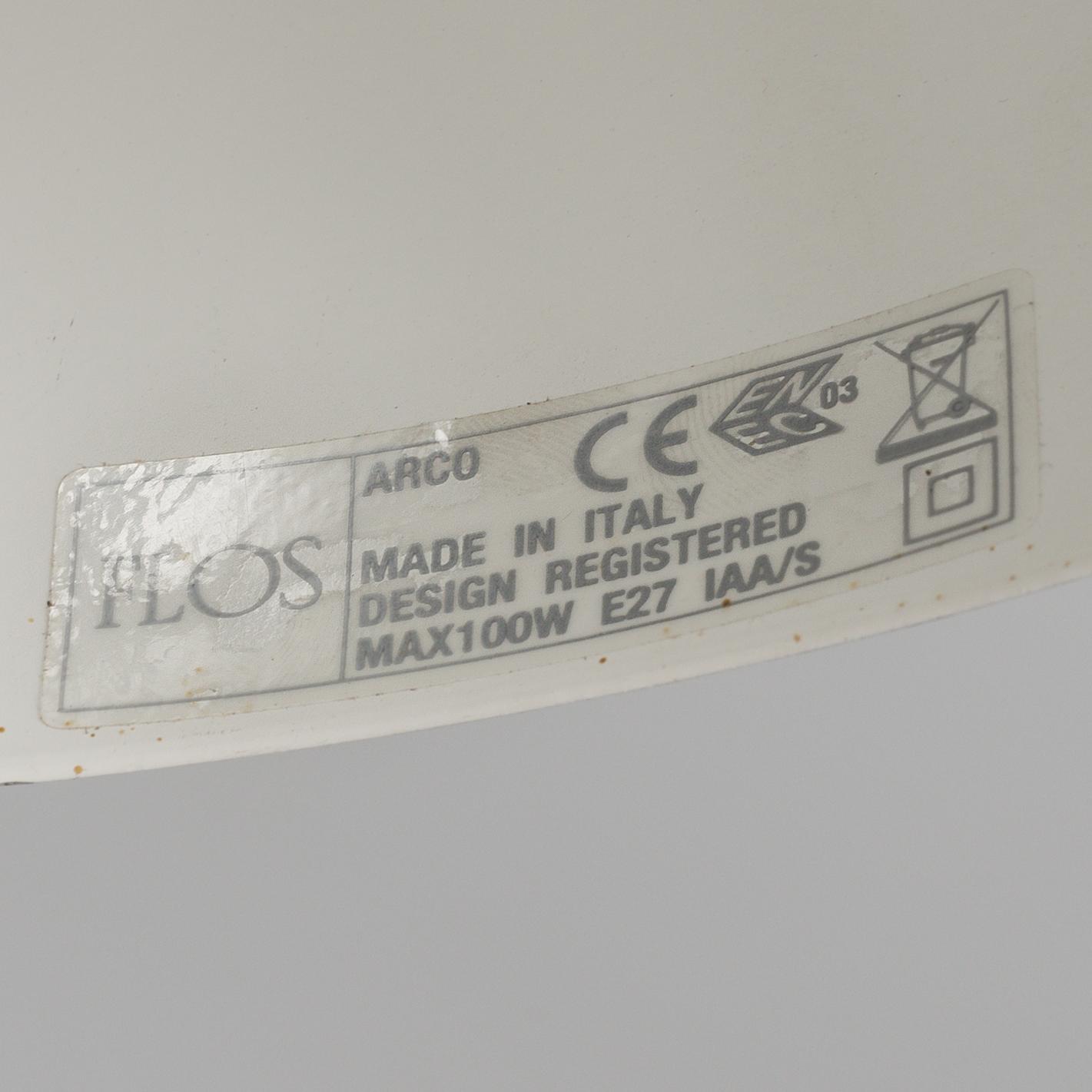 ACHILLE OCH PIER CASTIGLIONI, golvlampa "Arco", Flos, Italien.