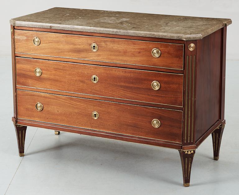 A late Gustavian 18th Century commode, by N. Korp.