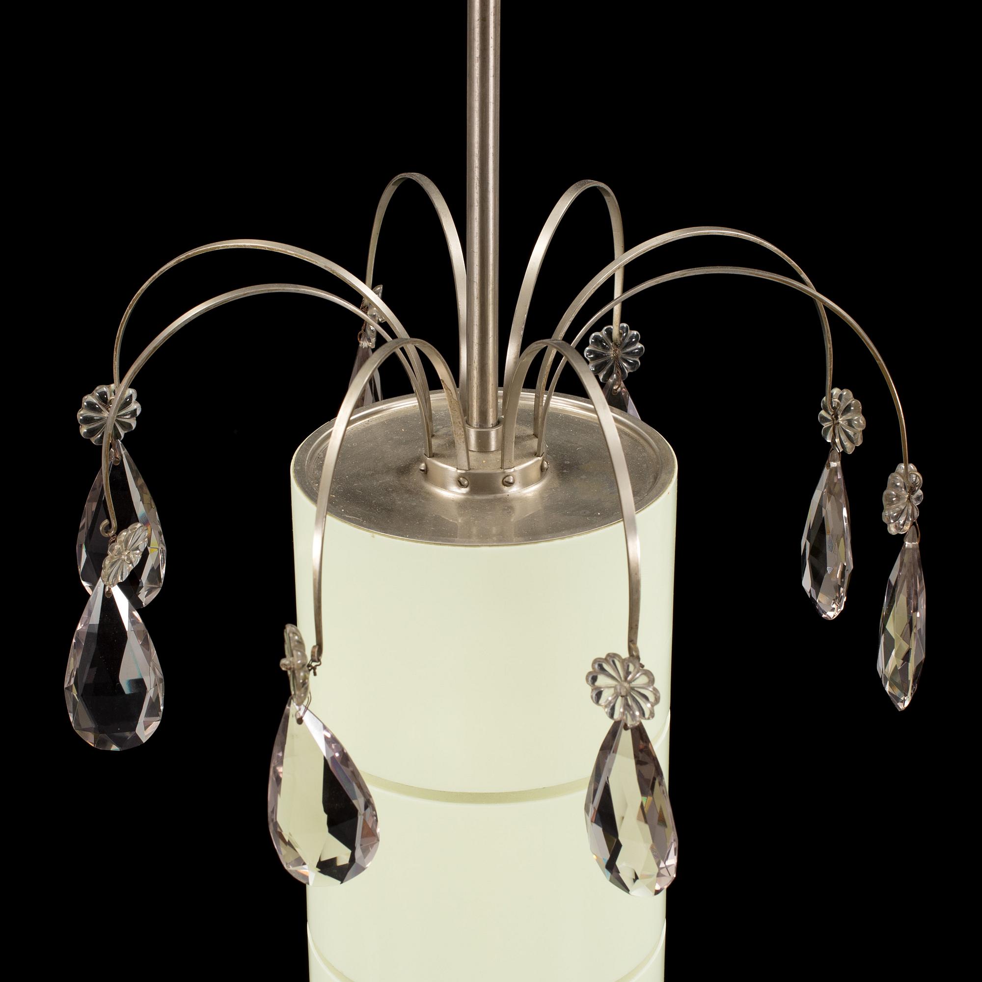 A art déco ceiling light.