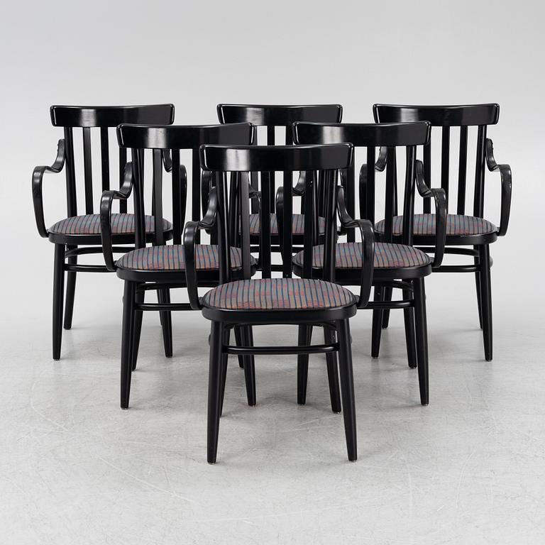 Six armrest chairs, Gemla, Diö, Sweden 1986.