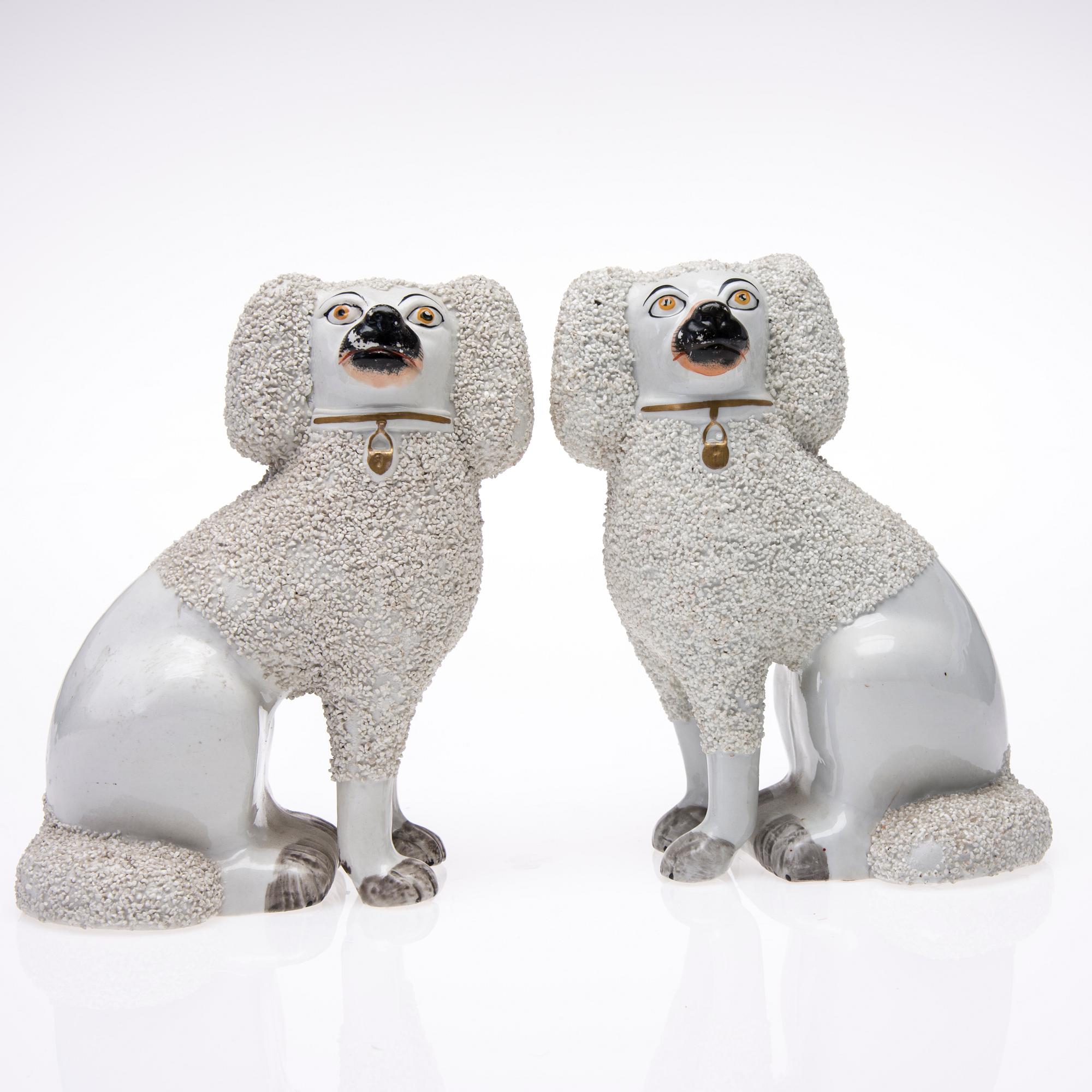 FIGURINER, ett par, keramik, Staffordshire, 1800-tal.