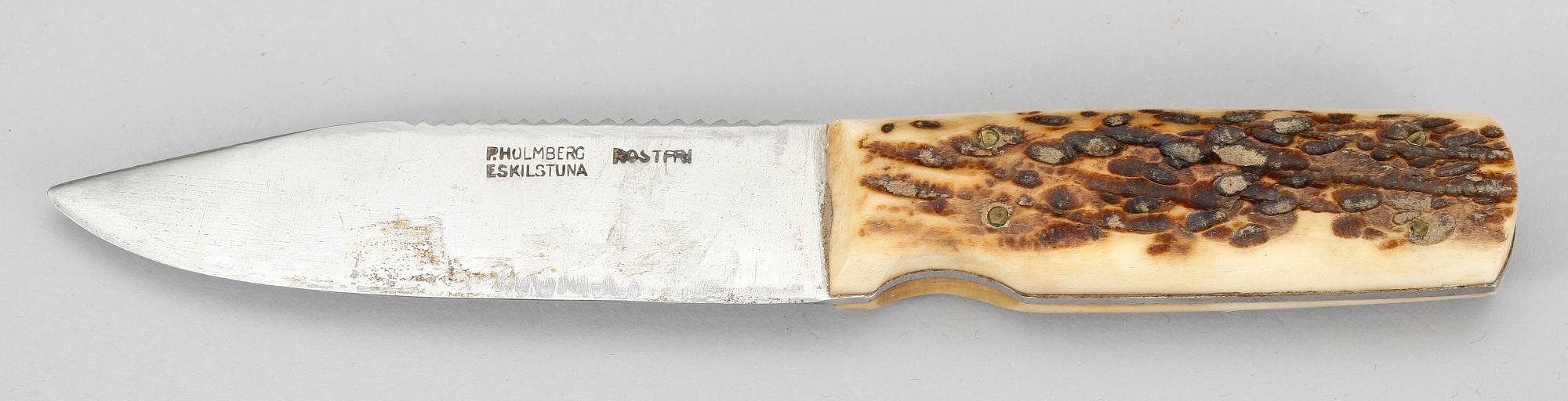 PLUNTA, KRUTHORN samt JAKTKNIV. 1900-tal.