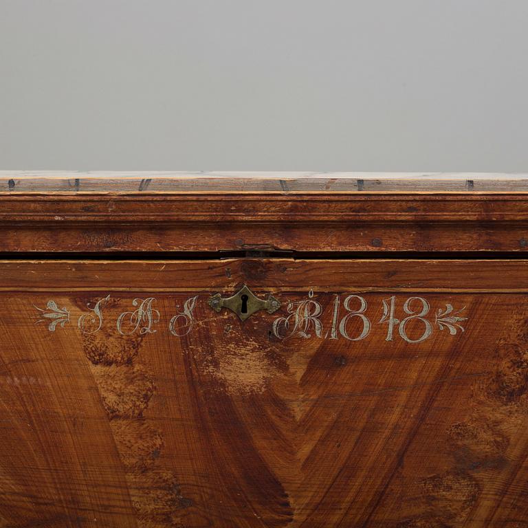 A swedish secretaire, dated 1848.