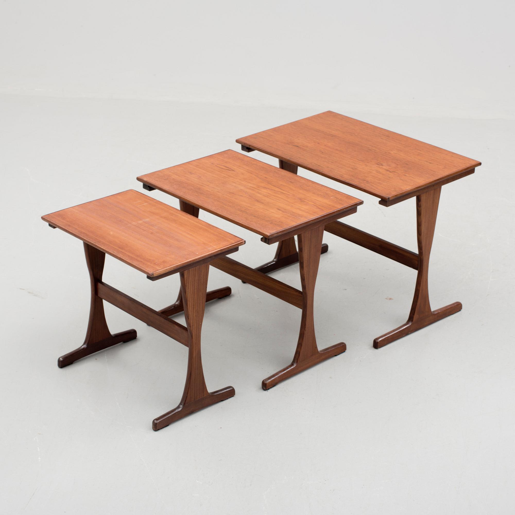 SATSBORD, 3 delar, Danmark, 1960-tal.