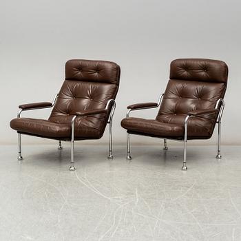 A pair of easy chairs, second half of the 20th century.