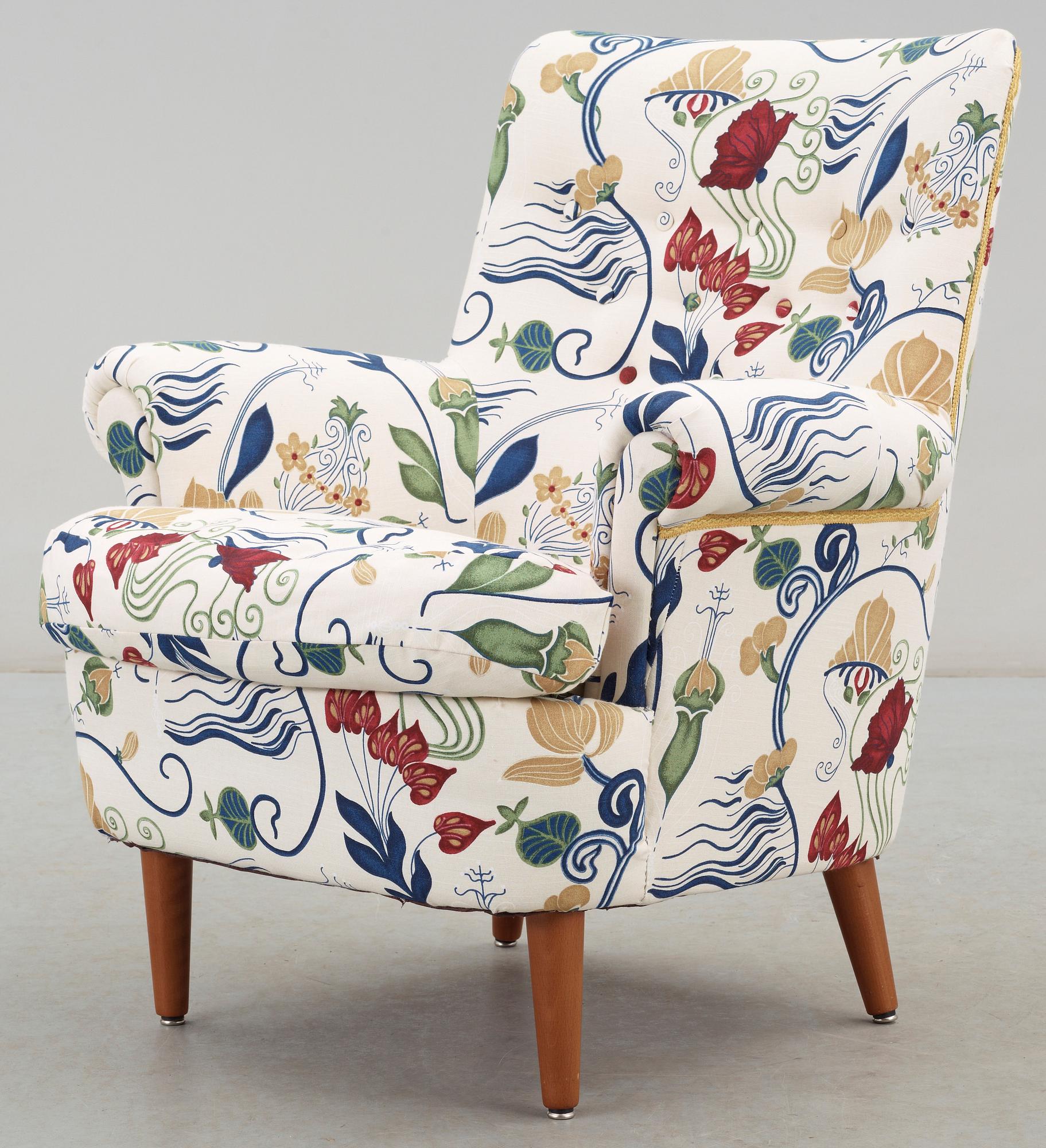 FÅTÖLJ, "Hemmakväll", Carl Malmsten.