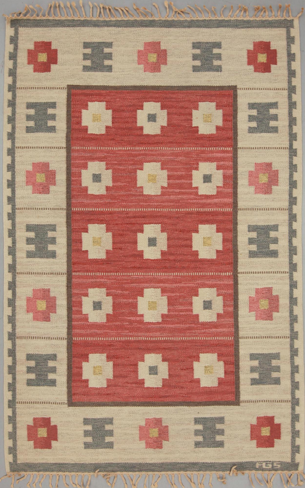 MATTA, rölakan, Anna Greta Sjökvist, 1900-talets mitt, ca 255x166.