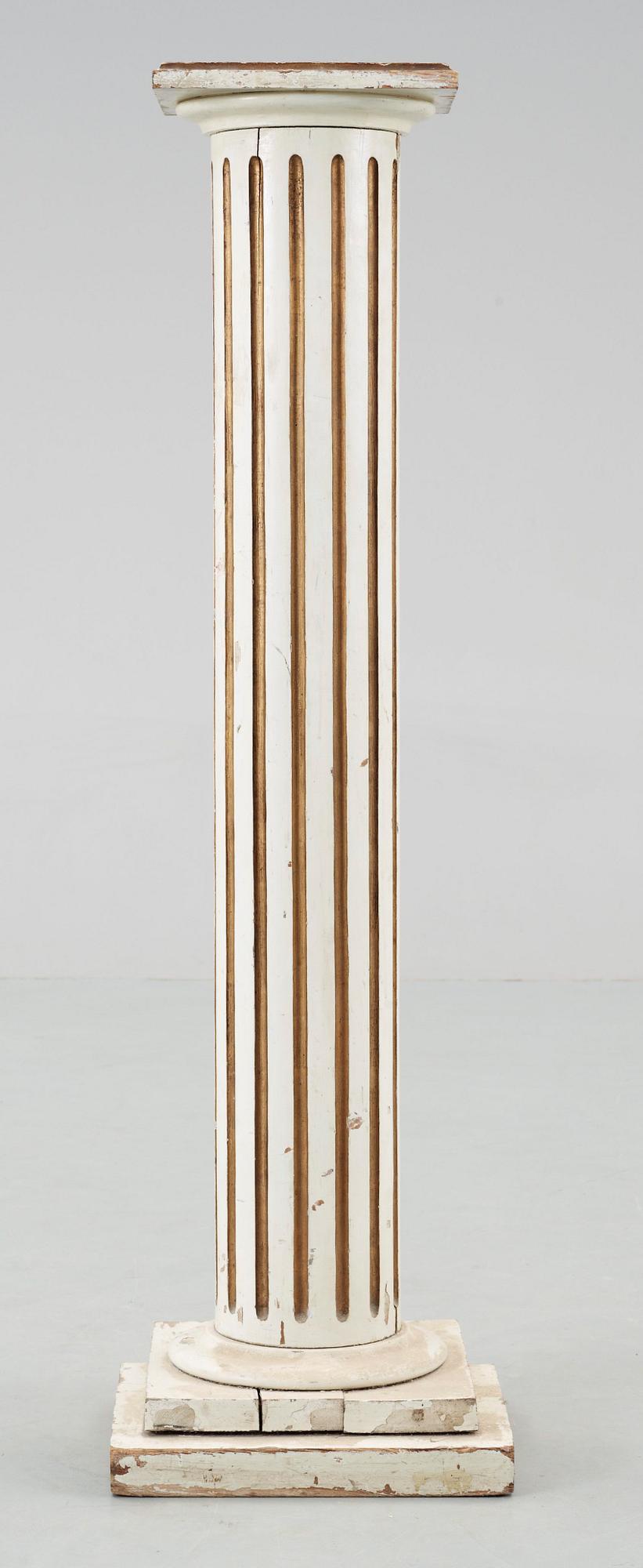 PIEDESTAL, trä, gustavianskt stil, 1800/1900-tal.