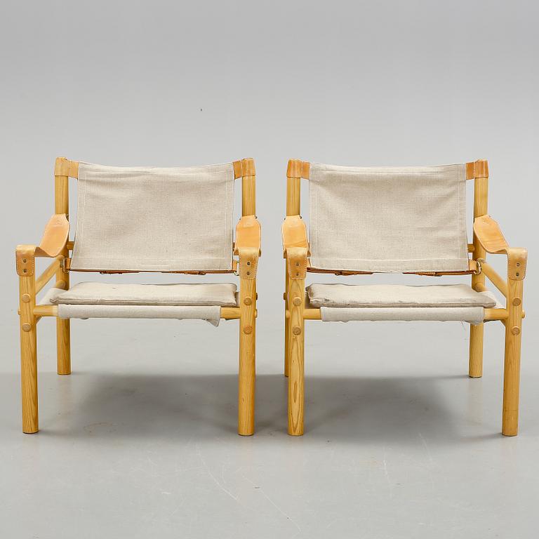 FÅTÖLJER, ett par, "Sirocco", design Arne Norell. 1900-talets andra hälft.