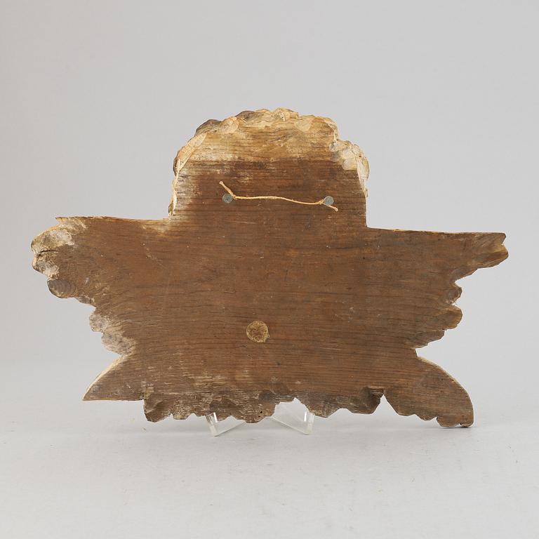 A wood relief, 18th/19th Century.