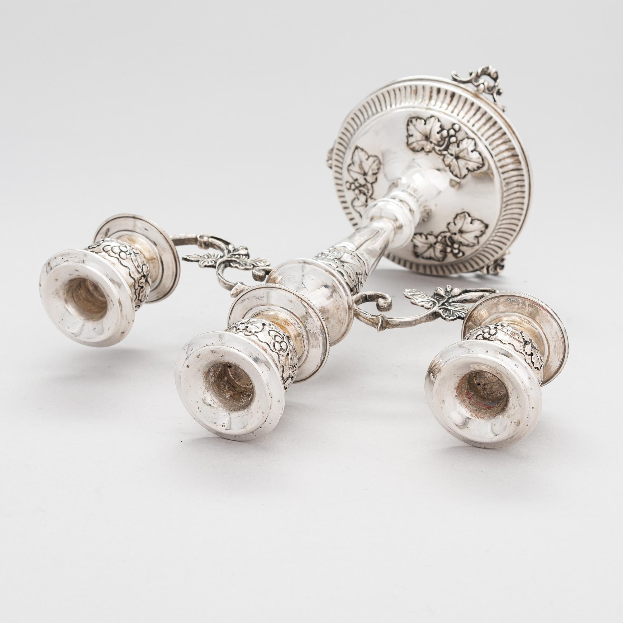 Kandelaber, sterlingsilver, Grekland 1900-talets mitt.
