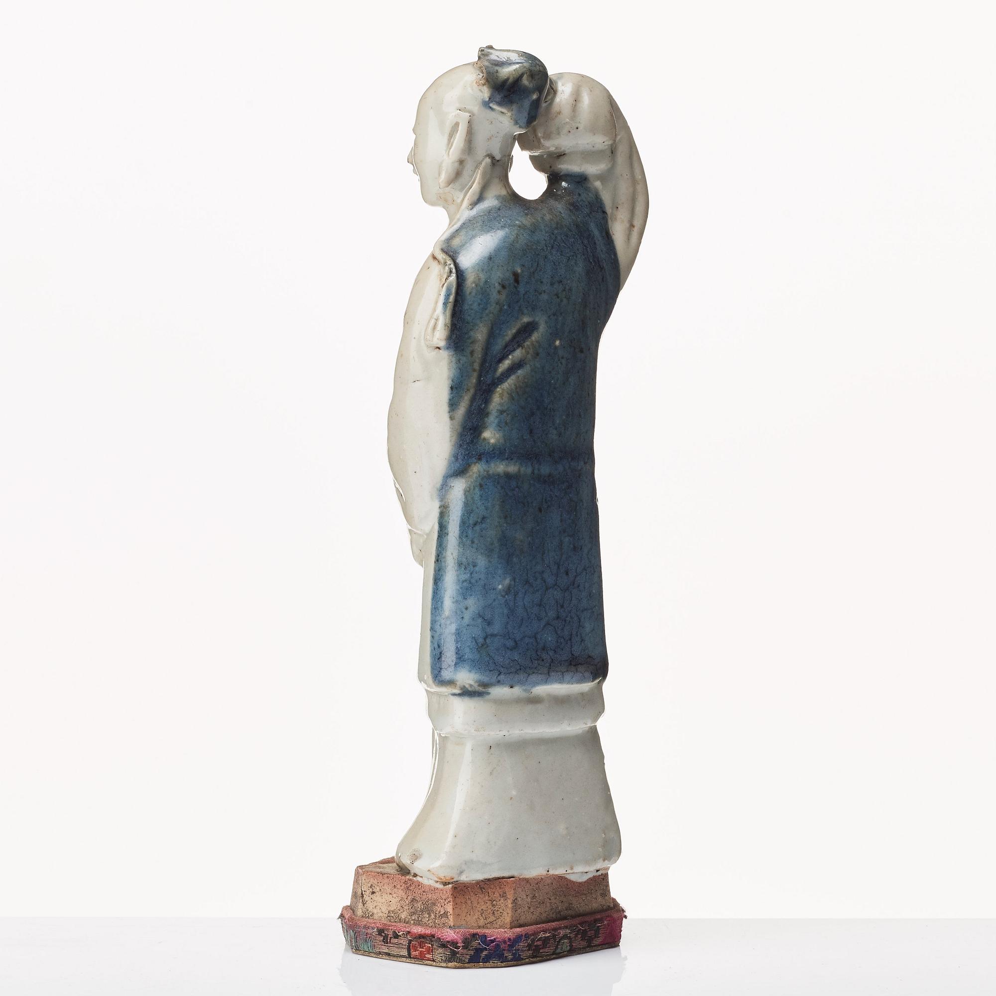 Figurin, blanc de chine. Qingdynastin, 1700-tal.