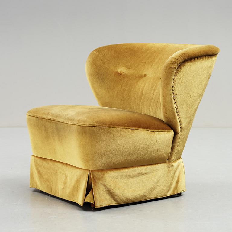 A 1940s Swedish Modern easy chair.