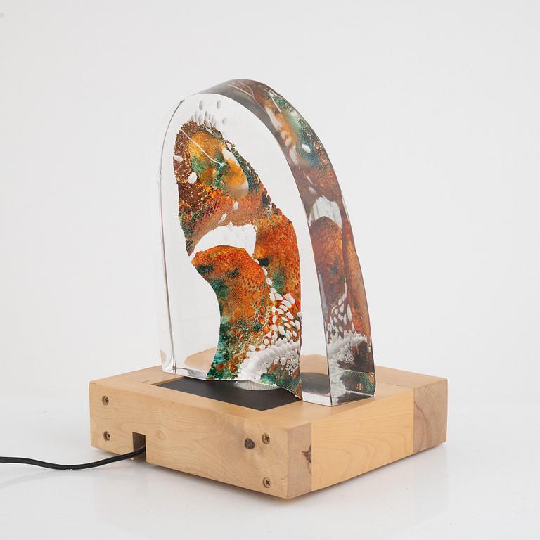 Erika Höglund, skulptur, glas, Målerås, unik, 2000.