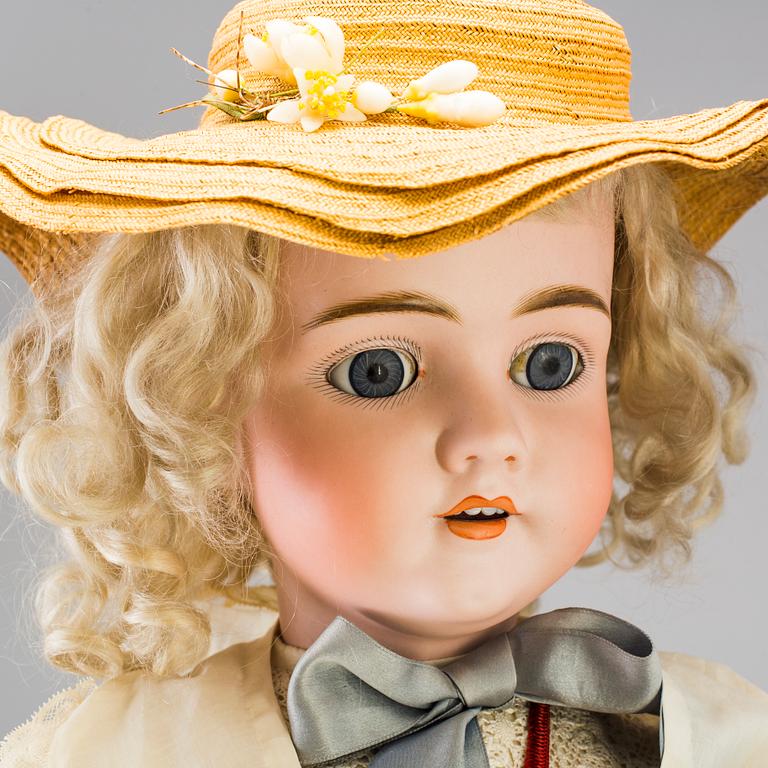 A bisque head doll "Walküre", Germany, ca 1920.