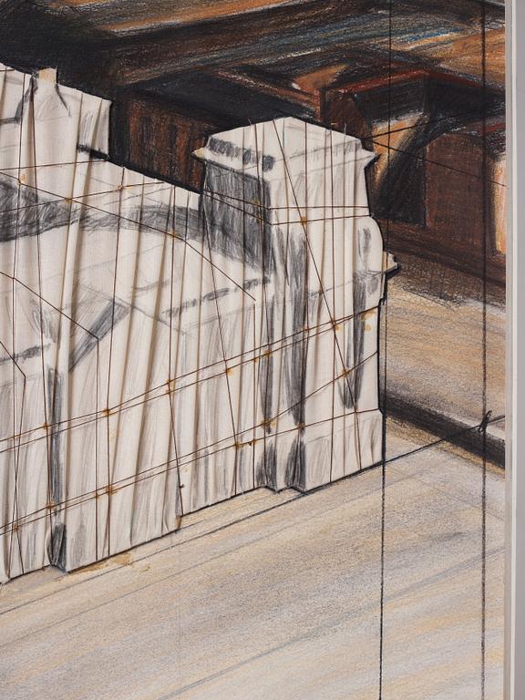 Christo & Jeanne-Claude, "Wrapped Reichstag (Project for Berlin)".