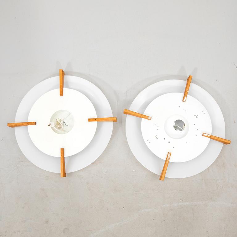 Uno & Östen Kristiansson, ceiling lamp a pair "Plafo", Luxus, second half of the 20th century.
