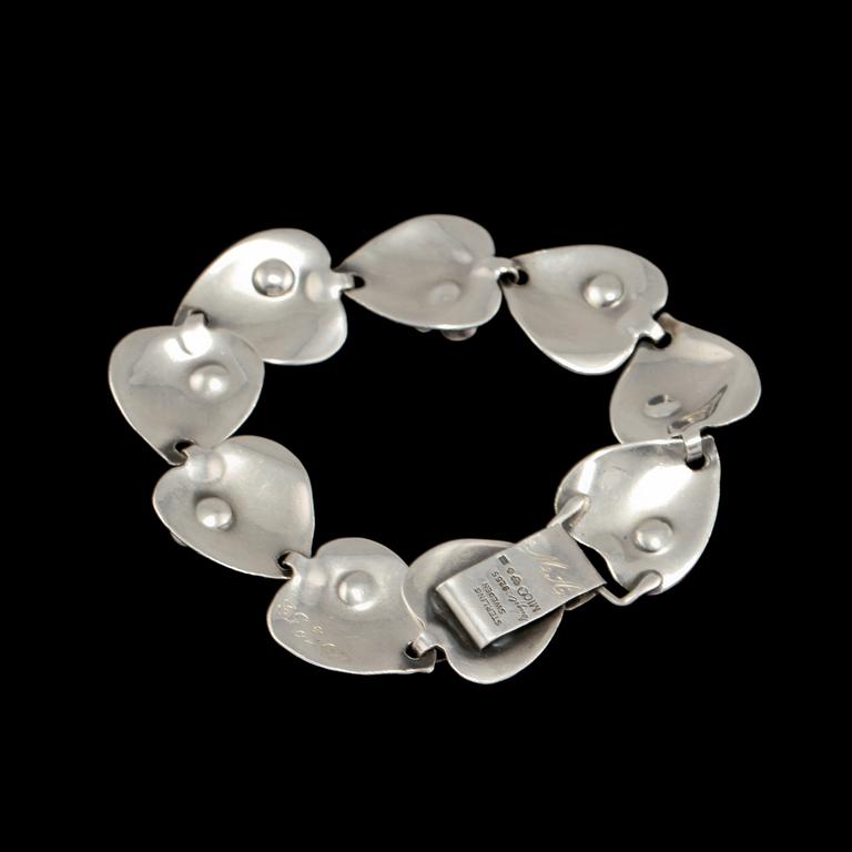 ARMLÄNK, sterlingsilver, A Michelsen, Stockholm, 1951. Vikt 31 g.