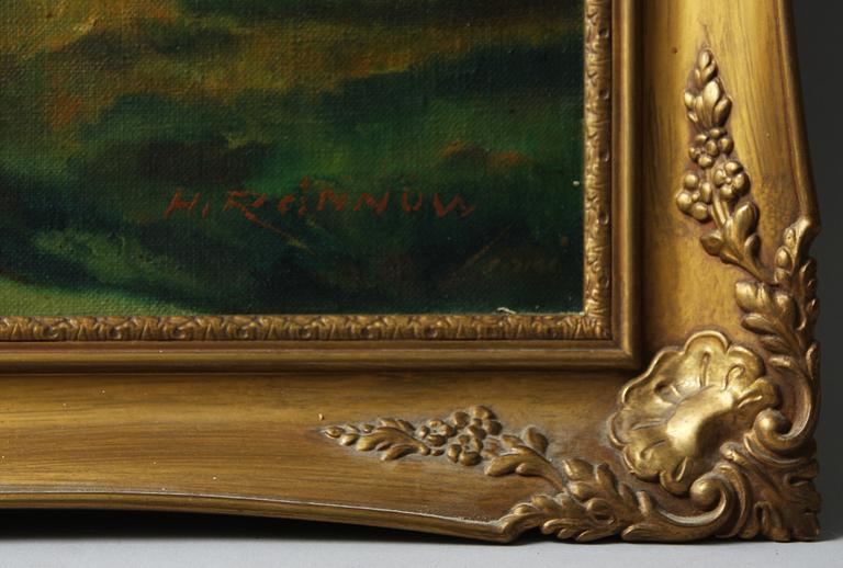 OKÄND KONSTNÄR, olja på duk, bär sign Rönnow.