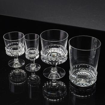 A set of 48 pcs  glass service, later part of the 20th century.