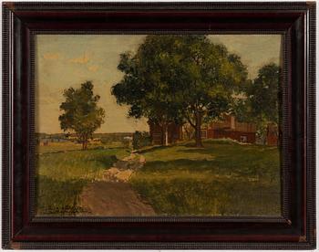 Reinhold Norstedt, Landscape with Farm.
