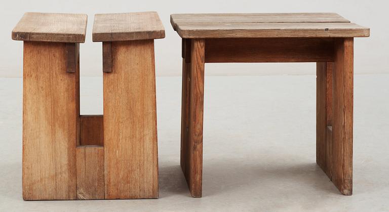 AXEL-EINAR HJORTH, pallar, ett par, Nordiska Kompaniet, 1930-tal.