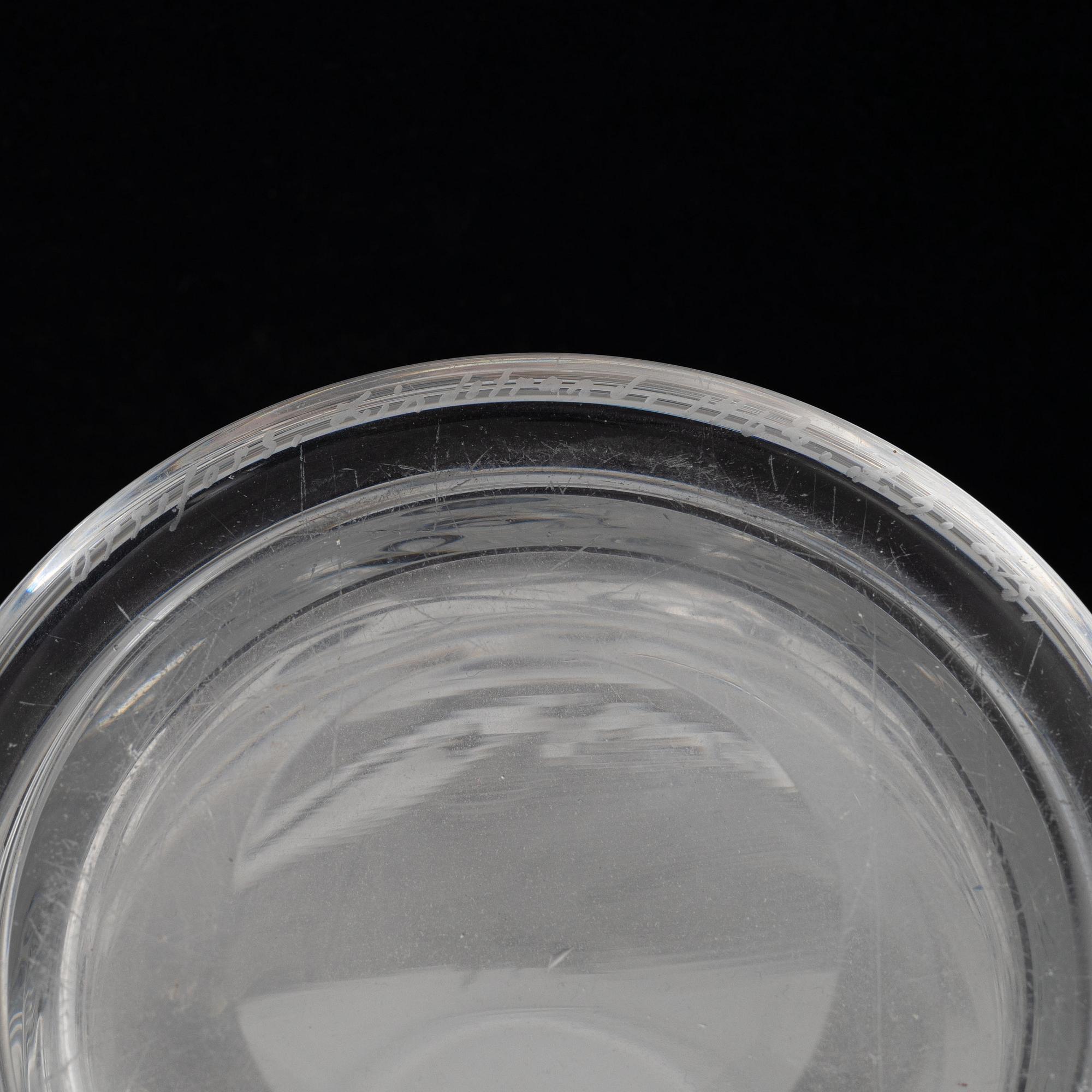 Vicke Lindstrand, a glass vase, Orrefors.