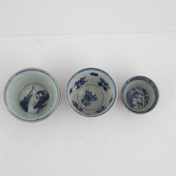 Parti porslin, 4 delar, Kina, Qianlong (1736-95).