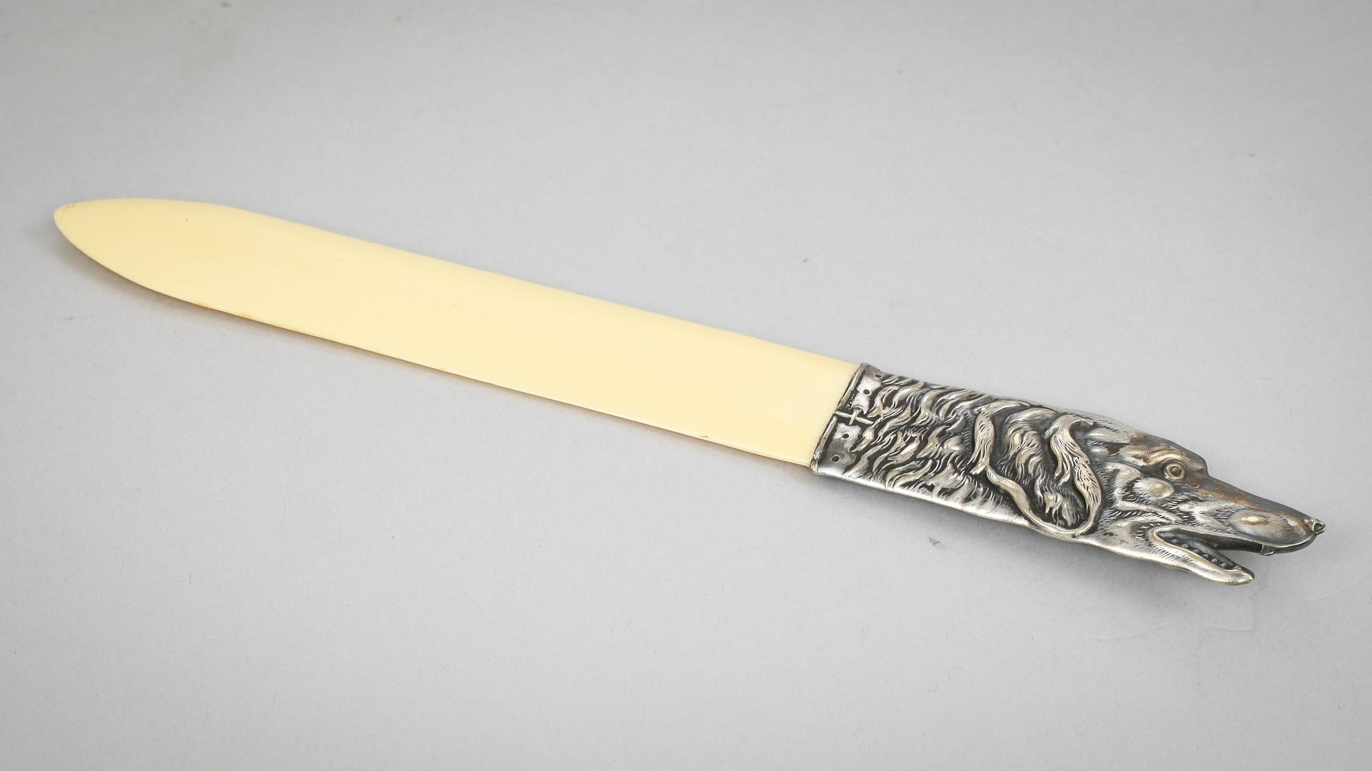 BREVKNIV, nysilver, 1900-talets första hälft.