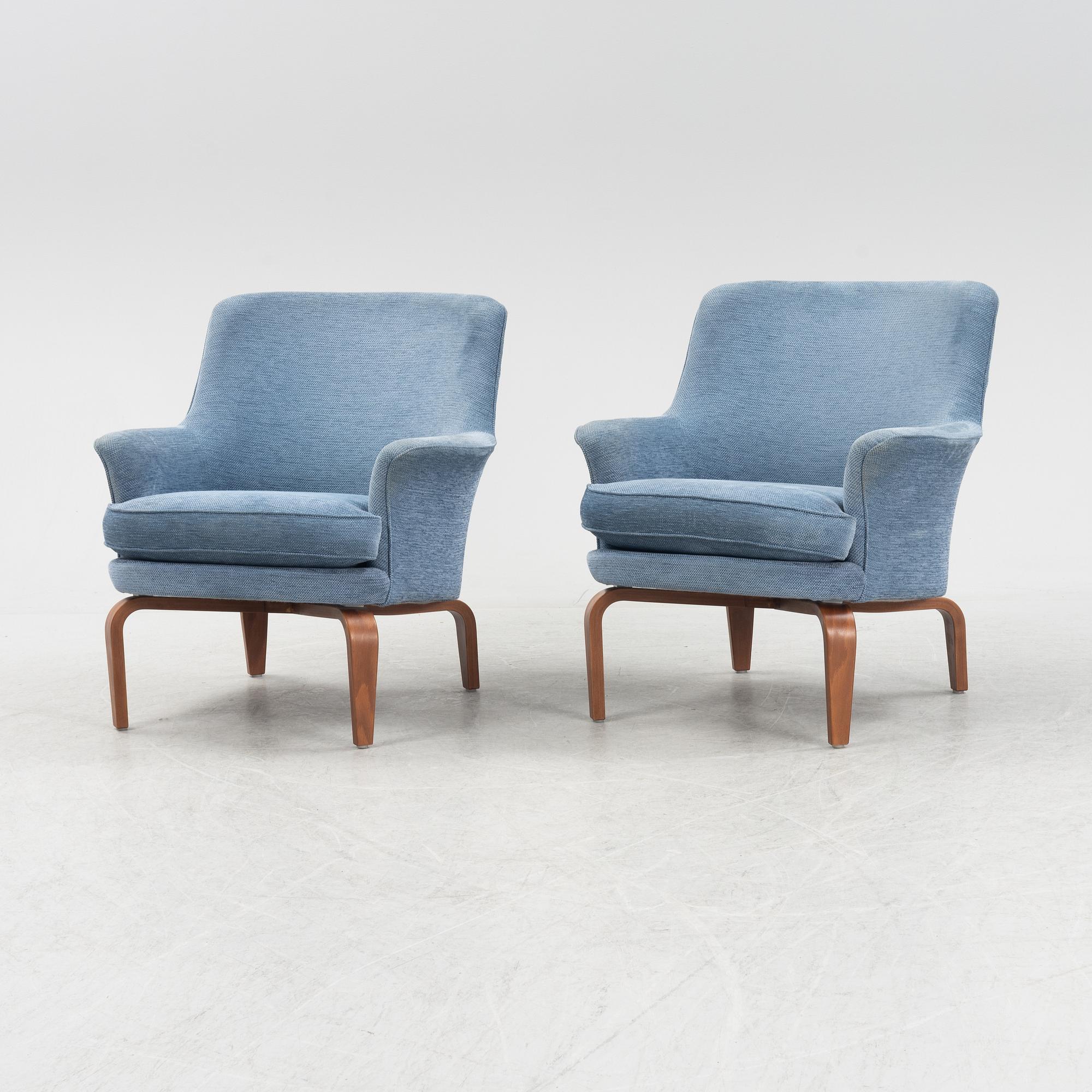 Arne Norell, fåtöljer, ett par, ”Pilot”, Norell Möbel AB.