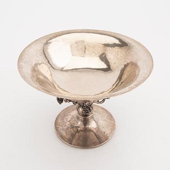 A Danish 20th century silver bowl ons tand mark of Johan Rohde/Georg Jensen sterling weight 1360 grams.