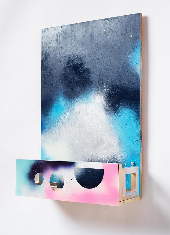 Fredrik Vaerslev, mixed media on panel.