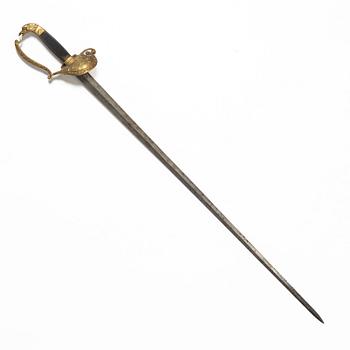 A Swedish smallsword, firsta half of the 19th century.