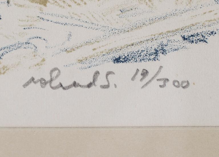 ROLAND SVENSSON, färglitografi, signerad och numrerad 19/300.