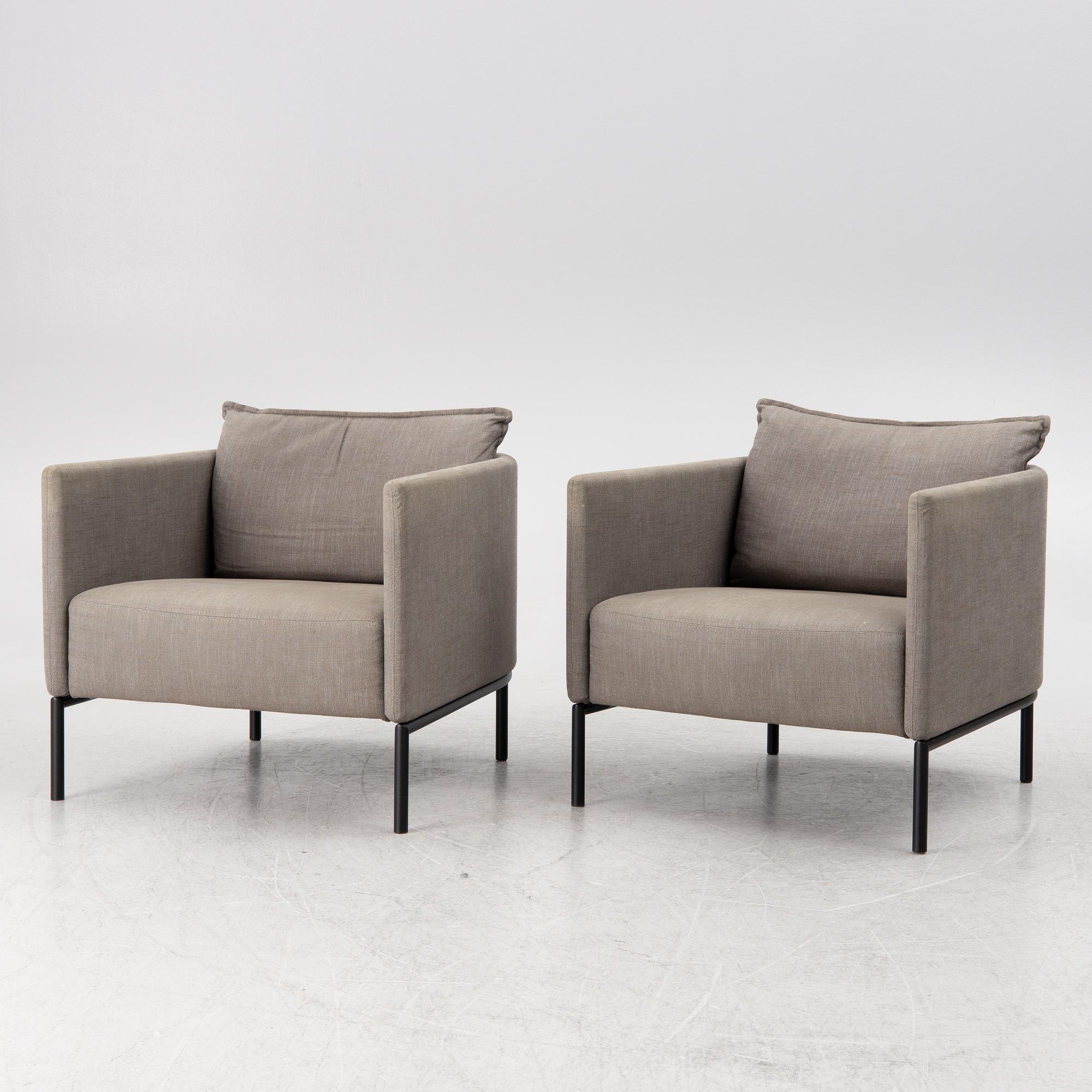 Armchairs, a pair, "Piet", Slettvoll, Norway.