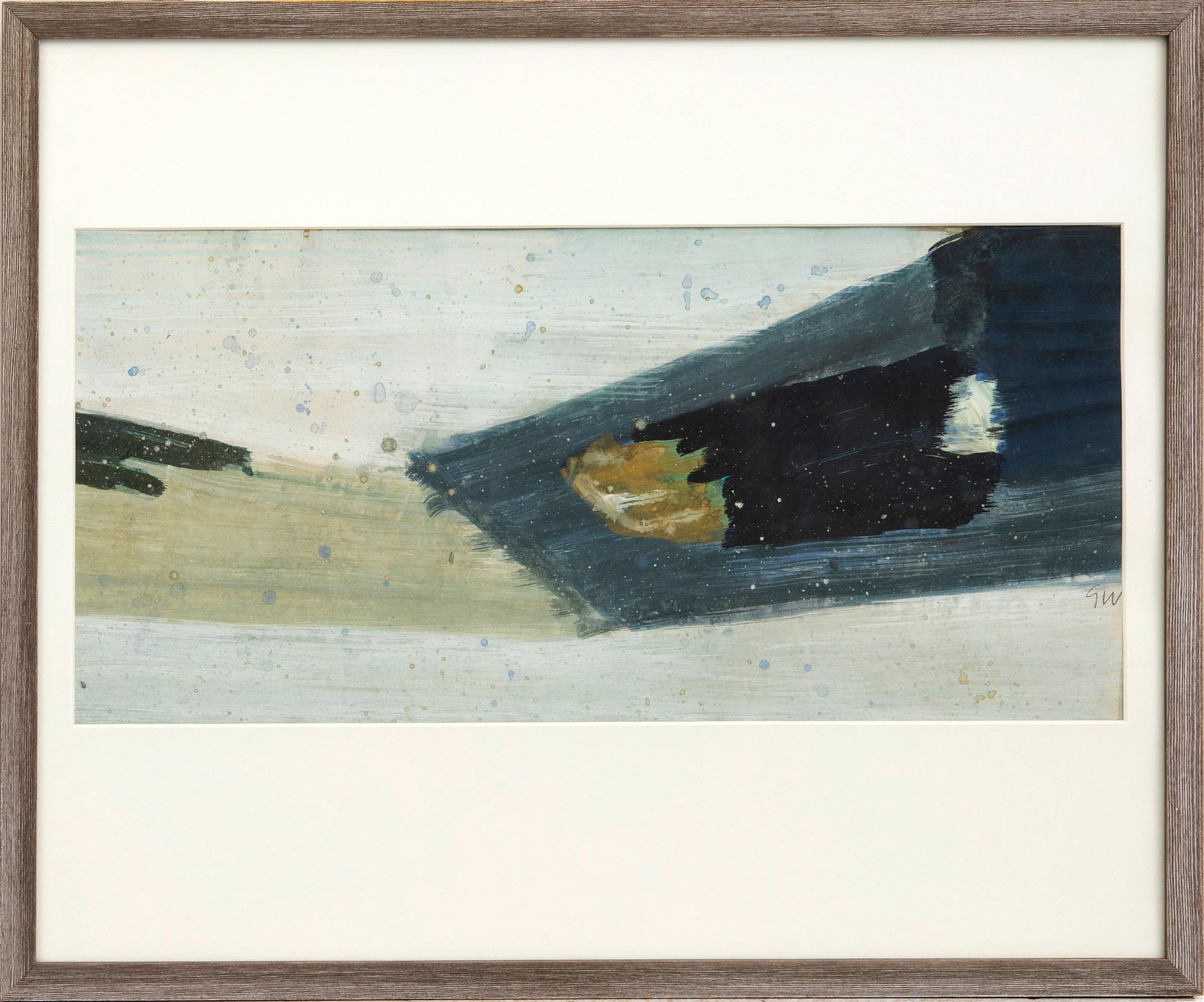 Gösta Werner, mixed media monogram signed.