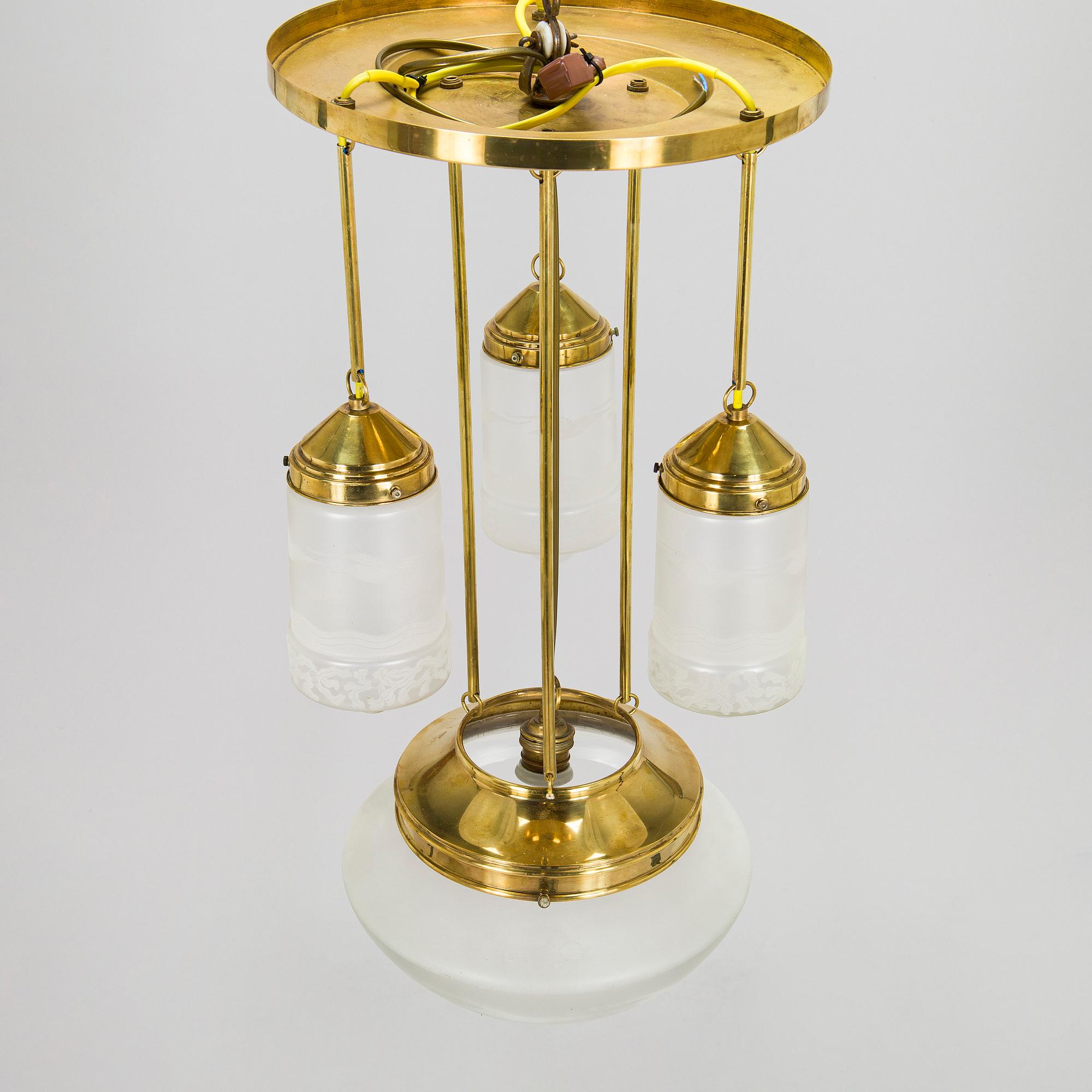 Taklampa, tidigt 1900-tal.