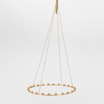 Mid-20th century brass chandelier.