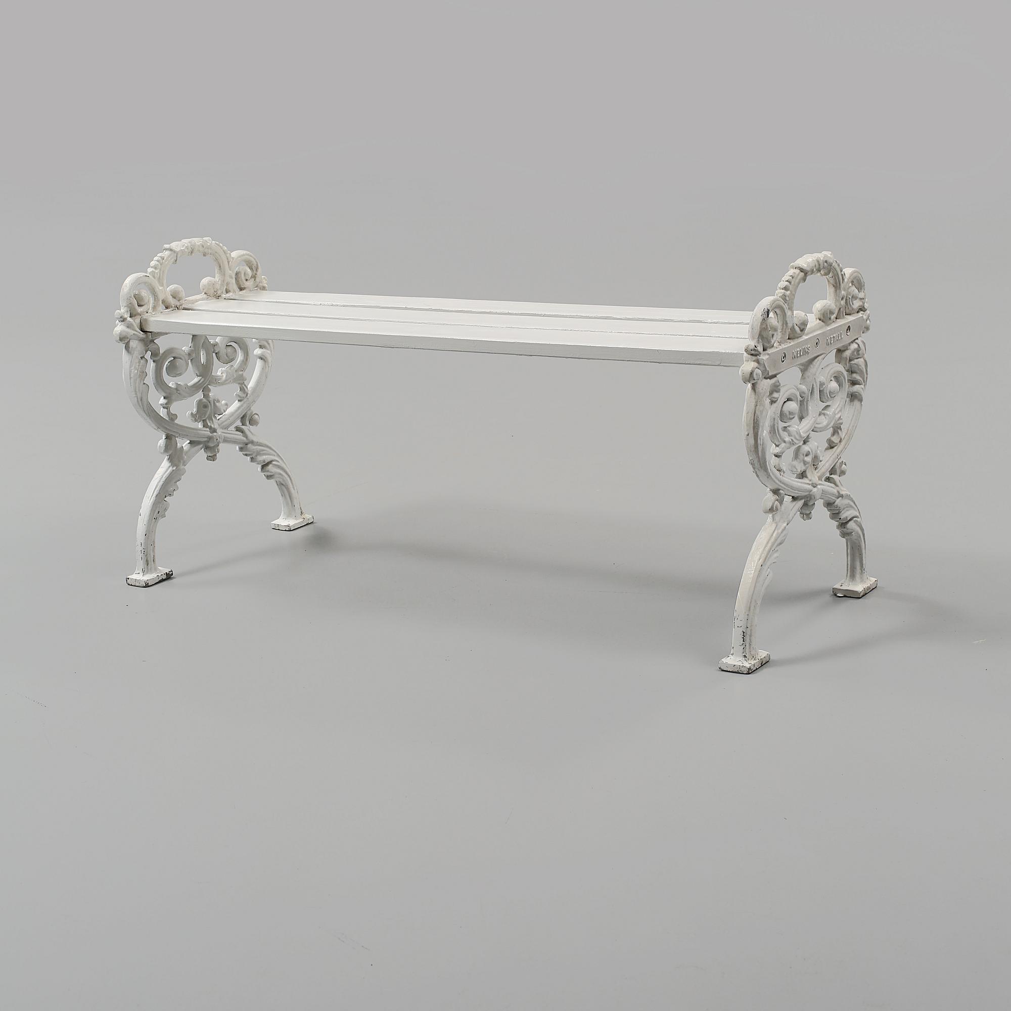 TRÄDGÅRDSBÄNK, Melins Metall, 1900-talets slut.