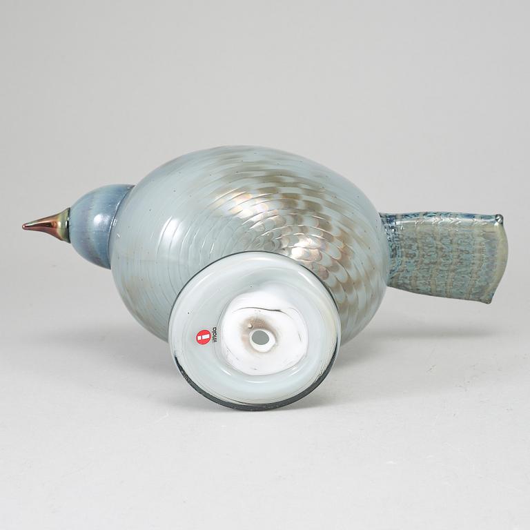 OIVA TOIKKA, a glass bird, Pigeon (Pulu) 2008–2010, signed O. Toikka Nuutajärvi.