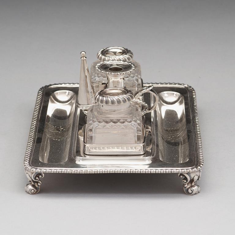 Garrard's, skrivställ, silver, London 1827.