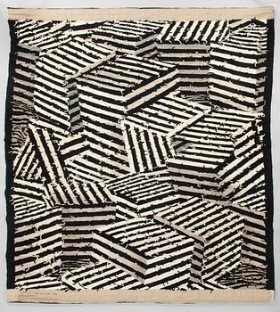 Andrzej Rajch, väggtextil, "Cubes II". 1989. Ca 230x200 cm.
