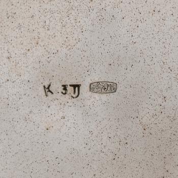 SOCKERSKÅL, 875 silver. Estland 1958. Vikt 187 g.