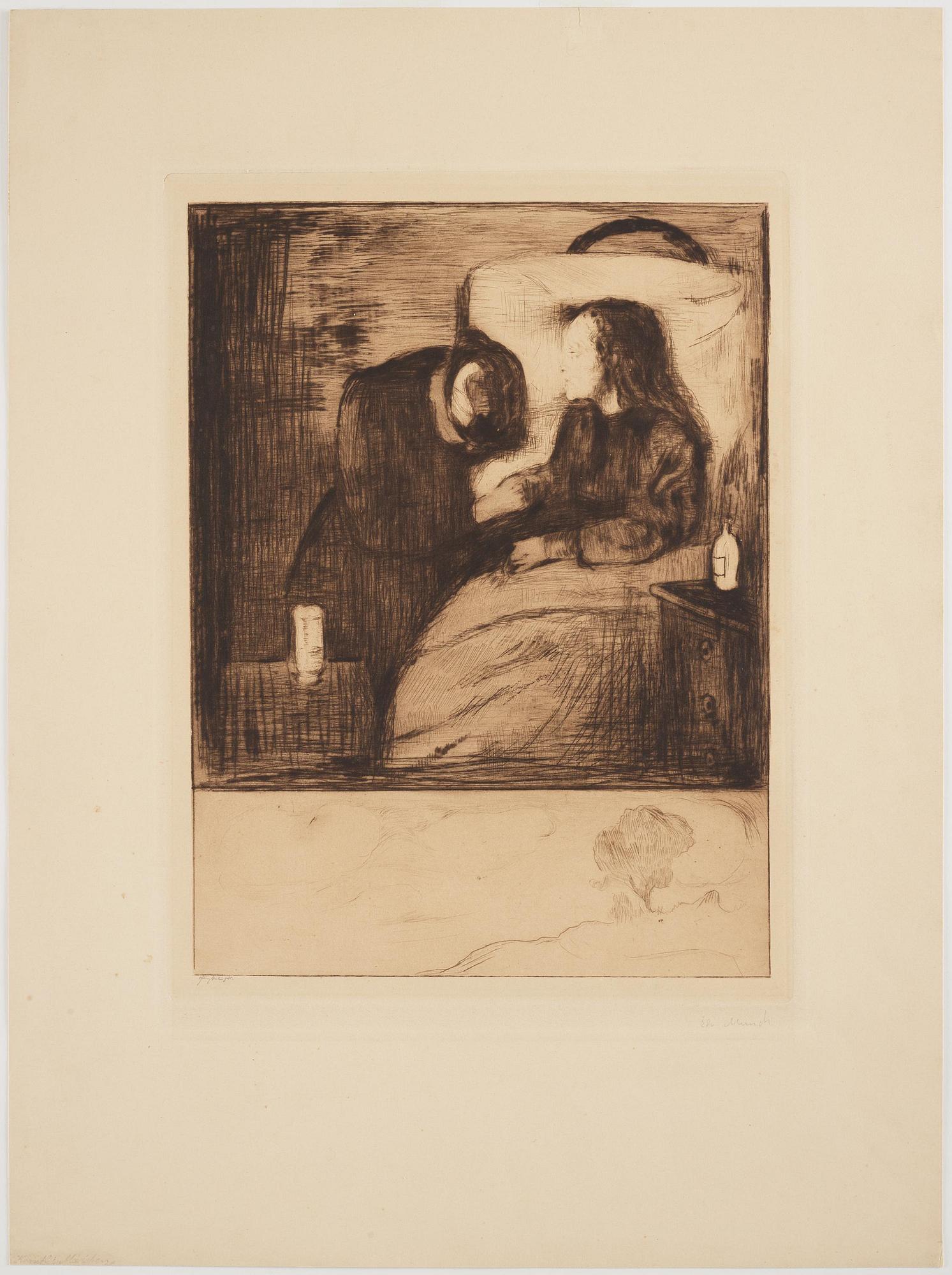 Edvard Munch, "Det syke barn" / "The Sick Child".
