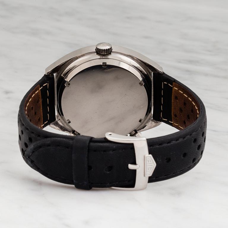 HEUER, Carrera, "Tachy", kronograf, armbandsur, 38 mm,