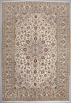 A Keshan rug, 356 x 243 cm.